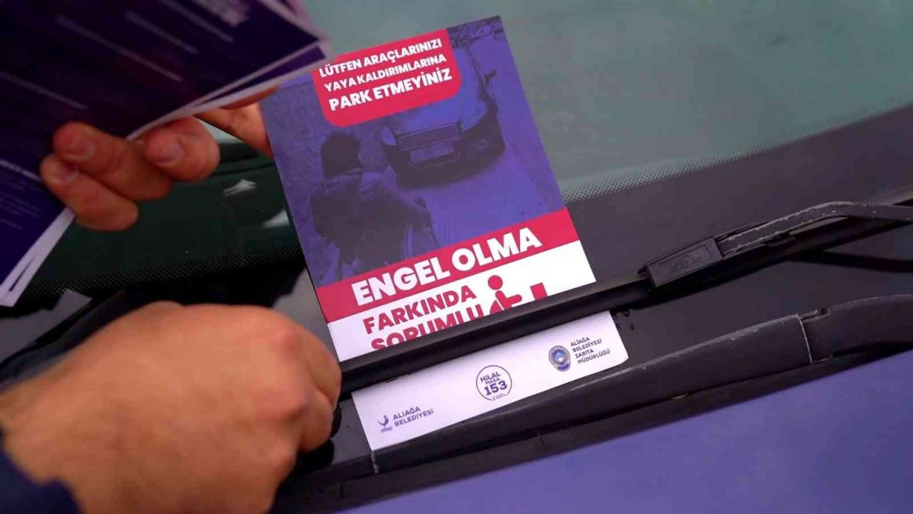 Aliağa zabıtasından Engelliler Gününe özel bilgilendirme