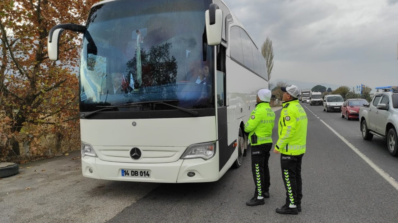 Manisa’da kış lastiği denetimi başladı