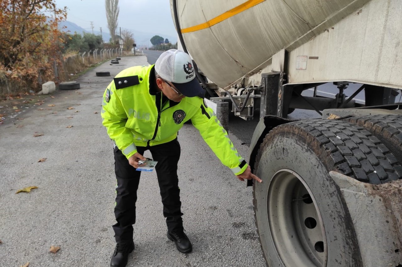 Manisa’da kış lastiği denetimi başladı
