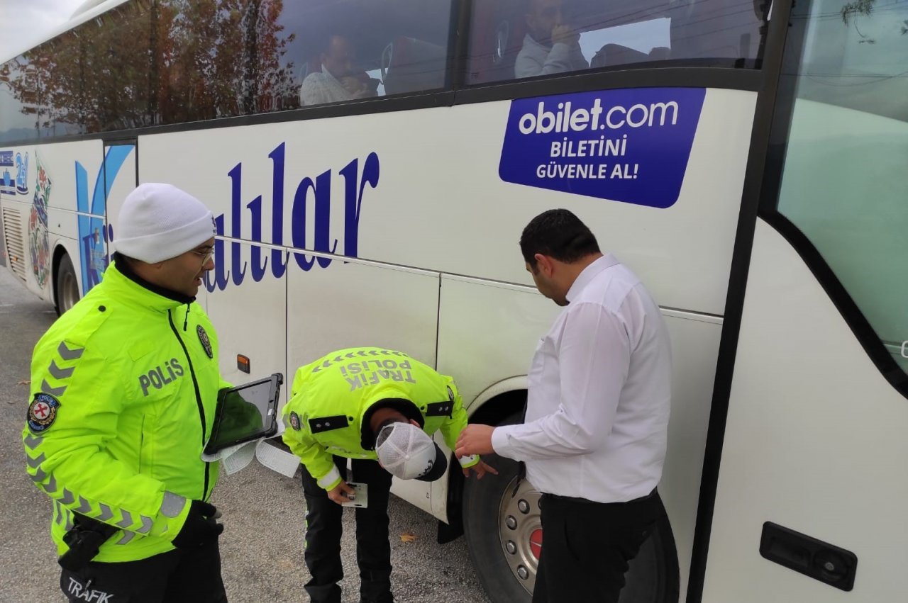 Manisa’da kış lastiği denetimi başladı