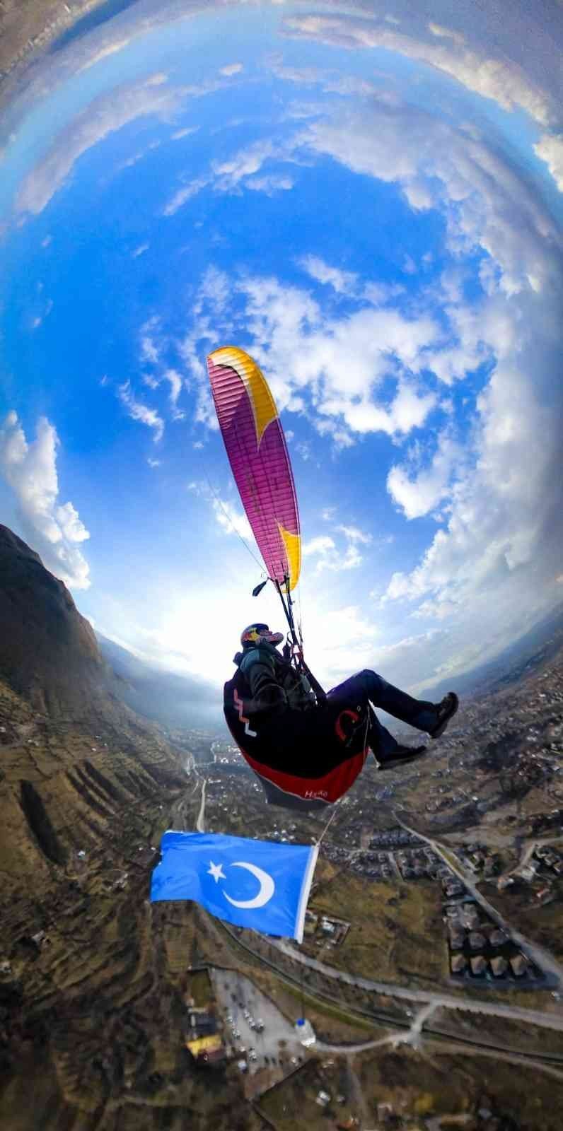 Engelli vatandaşlar Kayseri’yi havadan izledi