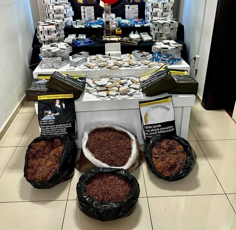 Tütün ve alkol kaçakçılığı yapan 3 şüpheli yakalandı