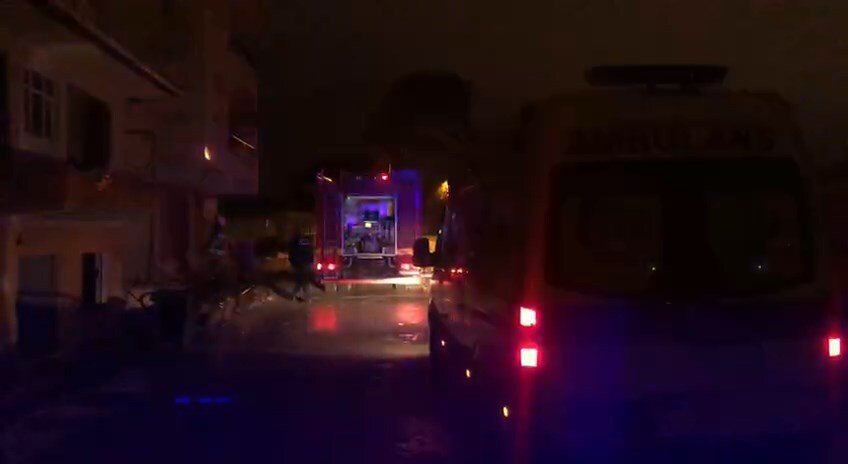 Pendik’te metruk binada korkutan yangın