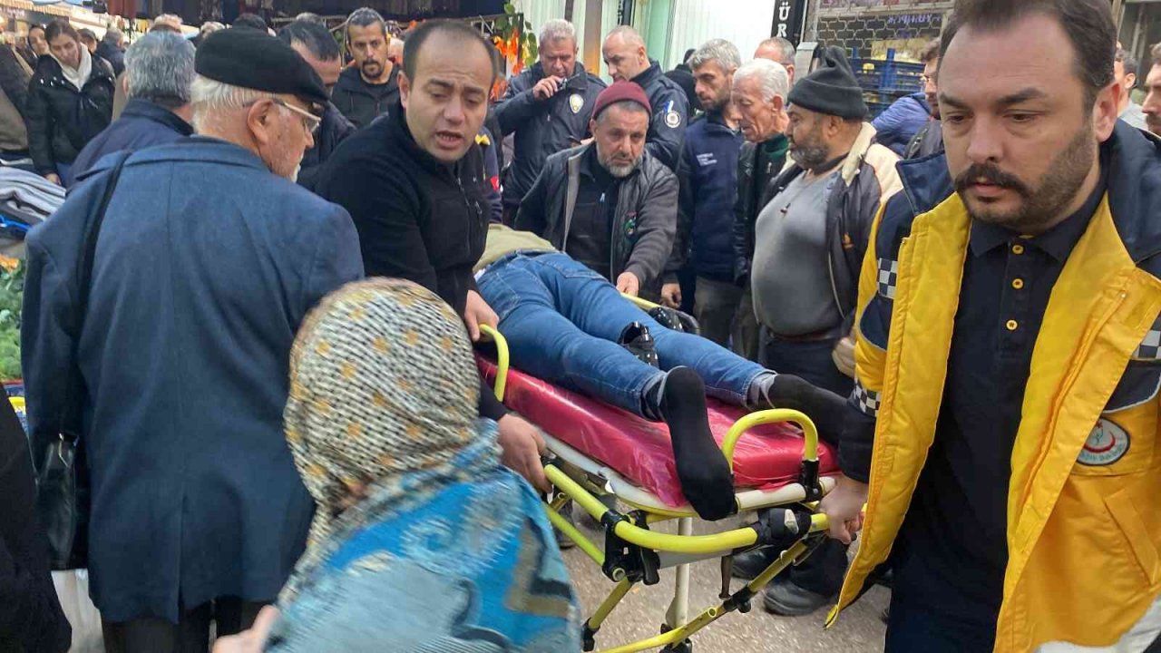 Perdeci ile pazarcının ’kasa’ koyma kavgasında kan aktı