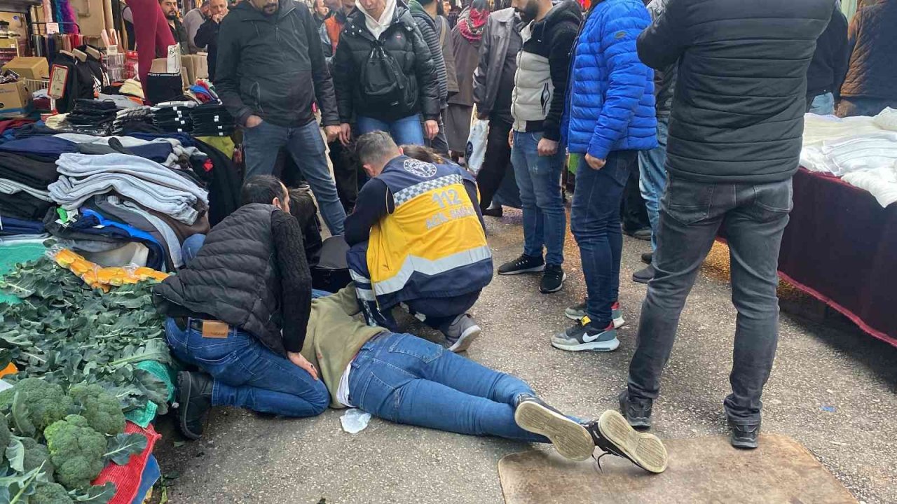 Perdeci ile pazarcının ’kasa’ koyma kavgasında kan aktı