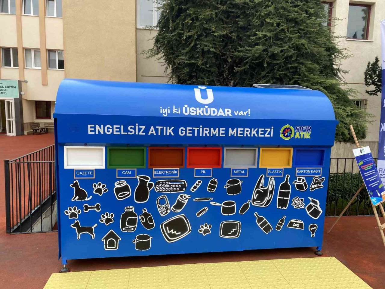 Üsküdar’da görme engelliler, atıklarını sesli sensörler aracılığıyla ayrıştırabilecek