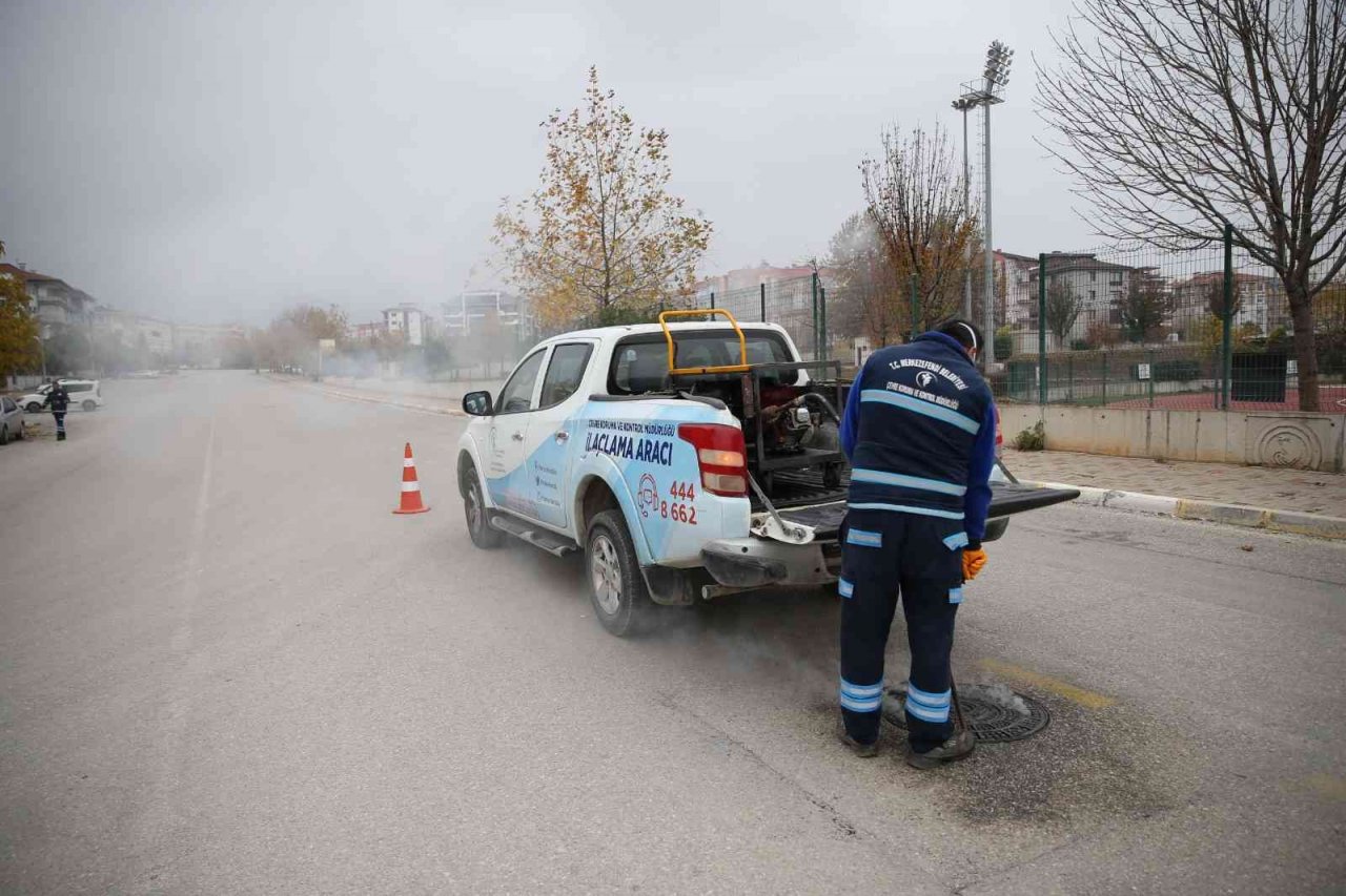 Merkezefendi’de halk sağlığı için ilaçlamalar devam ediyor