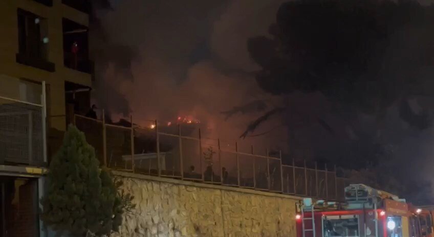 Pendik’te metruk binada çıkan yangın çevrede endişe yarattı