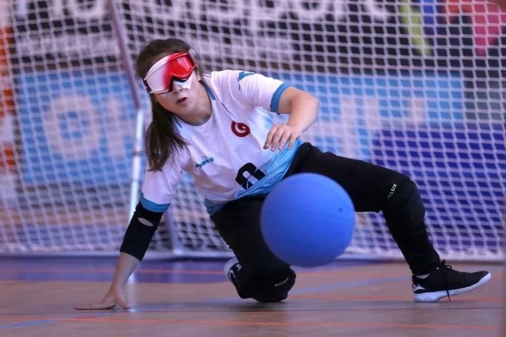 Milli goalball sporcusu Berfin, Dünya Şampiyonası için Portekiz’e uçtu
