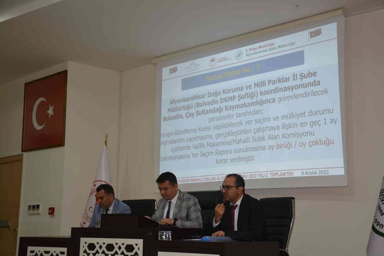 ‘Mahalli Sulak Alan Komisyonu’ yangın gündemi ile toplandı