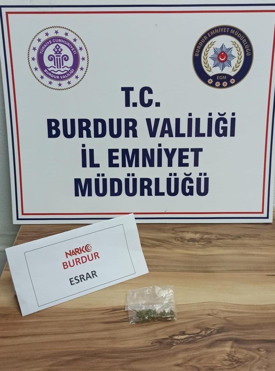 Burdur’daki uyuşturucu operasyonlarında 33 kişiye işlem yapıldı, 1 kişi tutuklandı