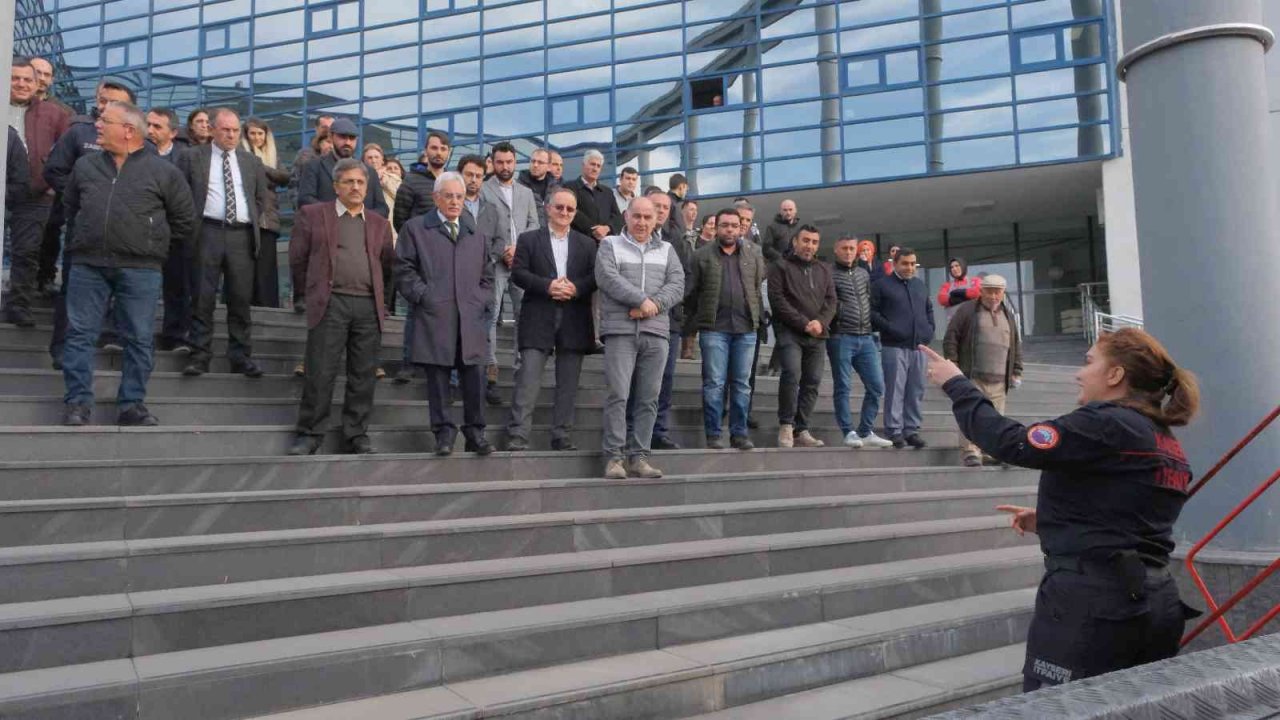 Kocasinan’da yangın tatbikatı gerçeği aratmadı