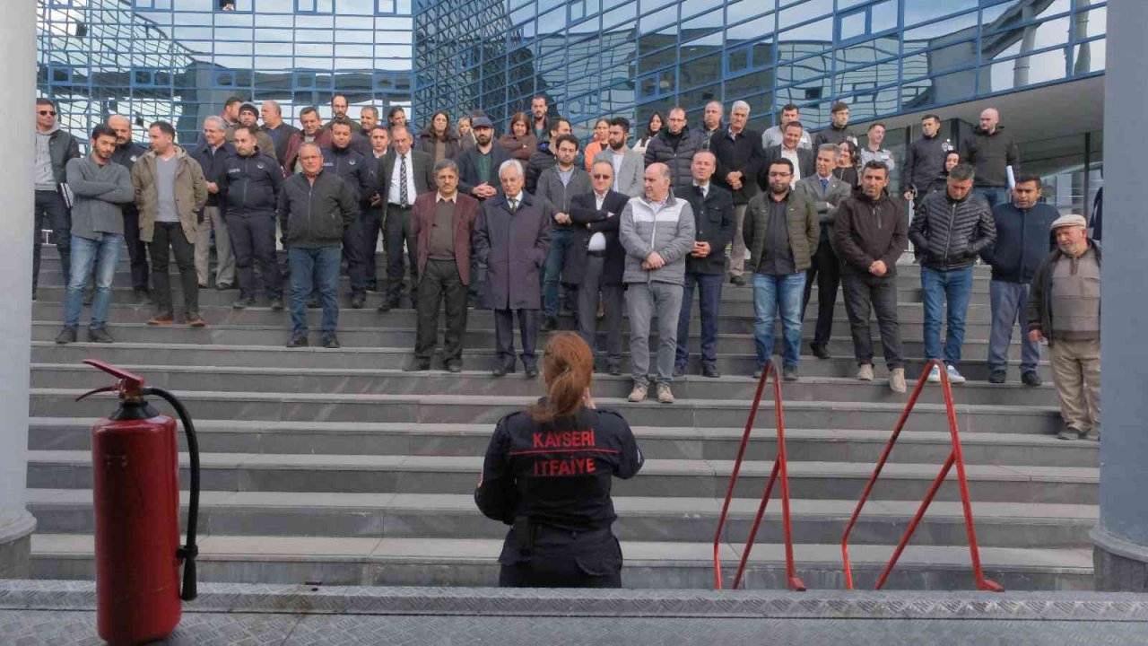 Kocasinan’da yangın tatbikatı gerçeği aratmadı