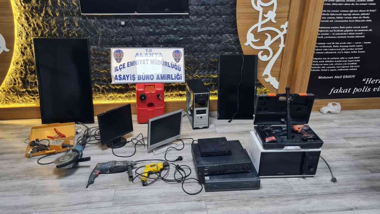 Antalya’da 7 ayrı hırsızlık olayının şüphelileri yakalandı