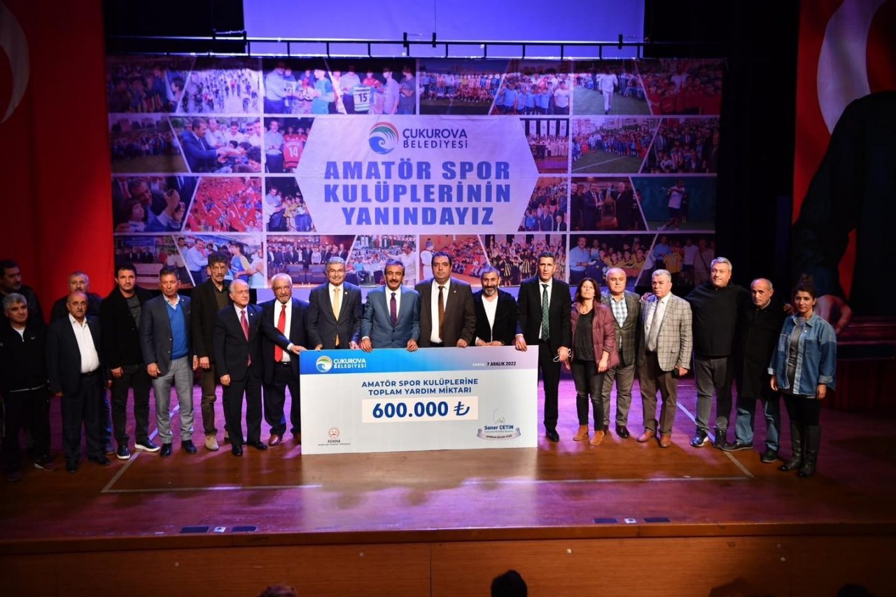 Çukurova Belediyesinden amatörlere 600 bin TL’lik destek