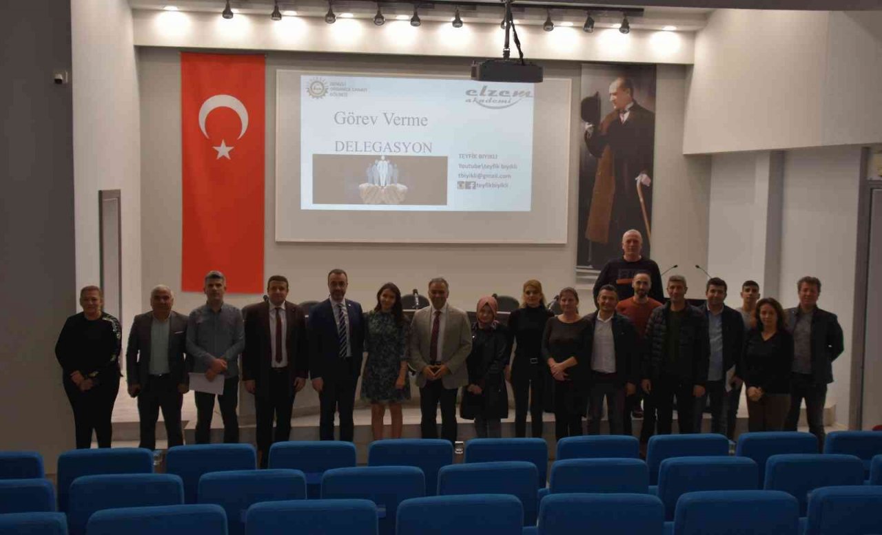 Denizli OSB’de ‘Görev verme ve delegasyon’ eğitimi verildi