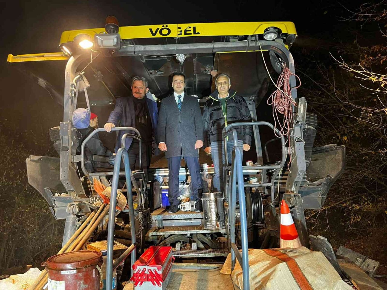 3 kilometrelik yol beton oluyor