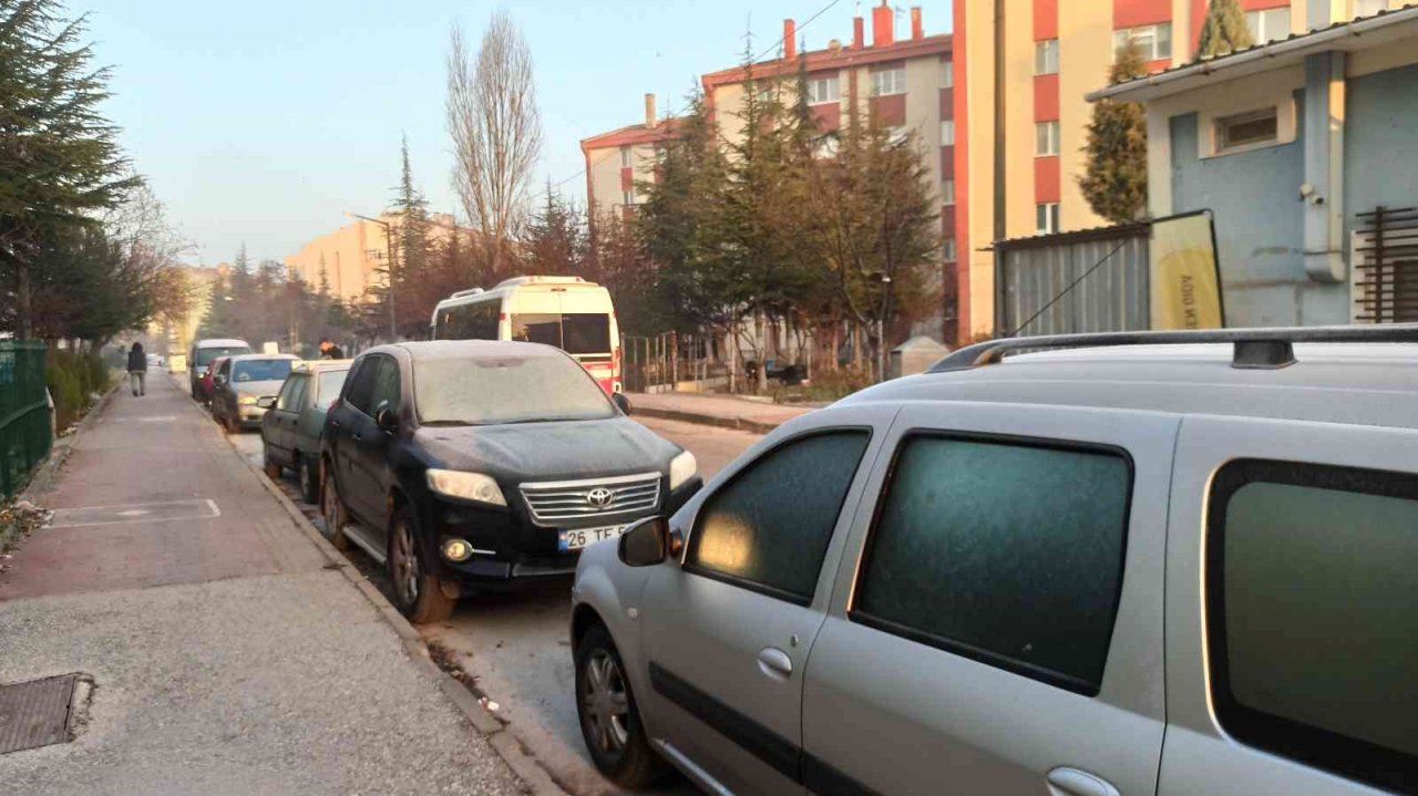 Eskişehir’de kırağı etkili oldu