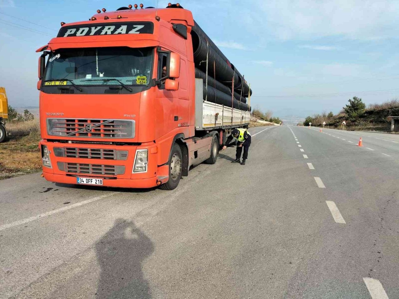 Jandarmadan kış lastiği denetimi