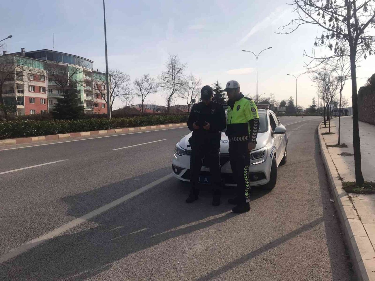 Bilecik’te drone destekli trafik denetimi