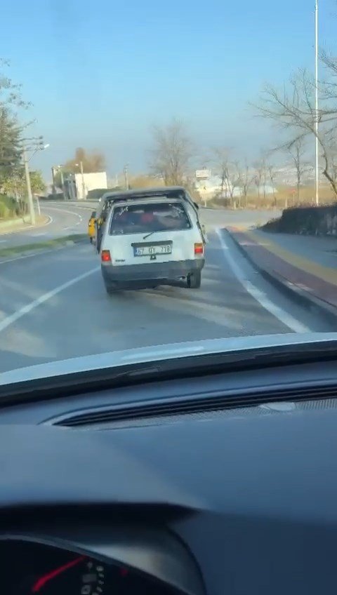 Bursa’da tehlikeli taşımacılık