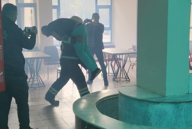 Diyarbakır itfaiyesinden yangın tatbikatı