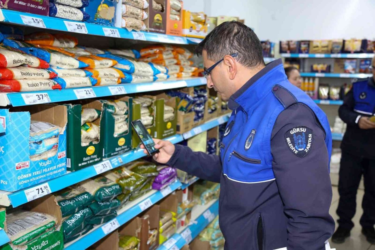 Gürsu’da marketlere fahiş fiyat denetimi