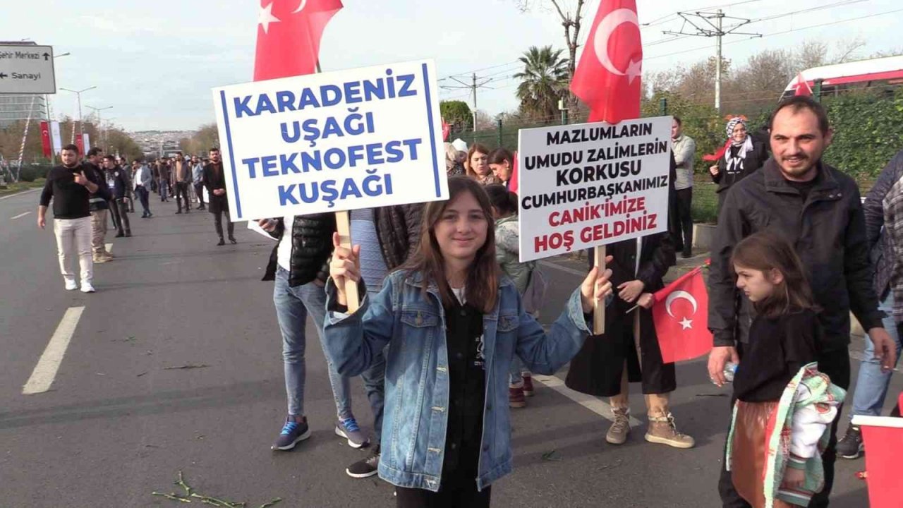 Canik’te Cumhurbaşkanı Erdoğan’a sevgi seli