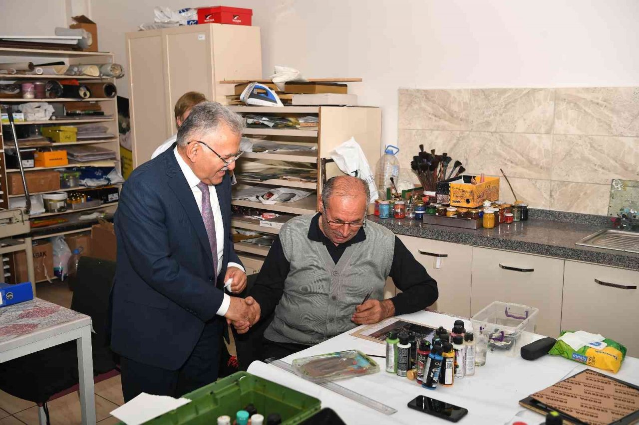 Büyükkılıç, KAYMEK Göz Nuru Tesisleri’nde kursiyerlerle buluştu