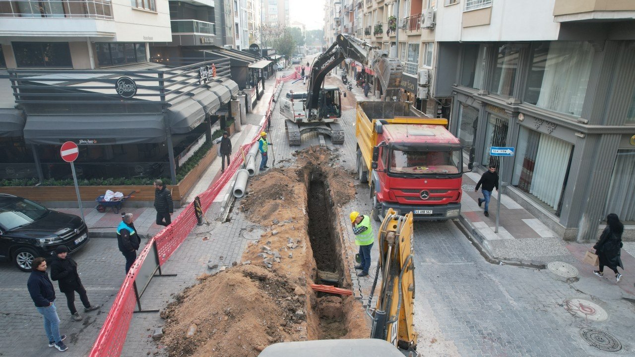 Avni Gemicioğlu Caddesi’nde altyapı çalışması tamamlandı