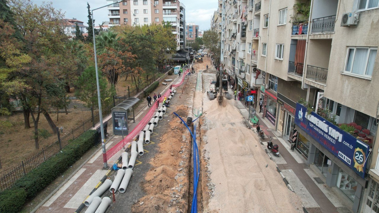 Avni Gemicioğlu Caddesi’nde altyapı çalışması tamamlandı