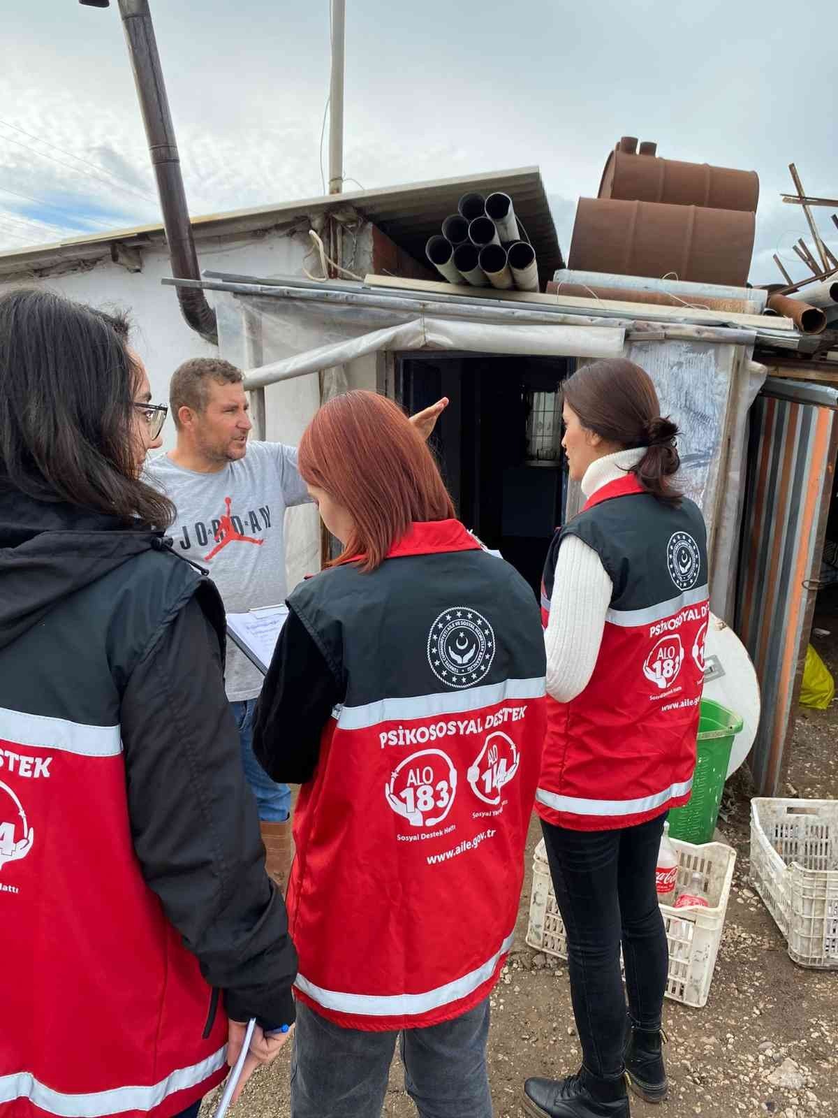 Antalya’da selden etkilenen vatandaşlar için 8 Psikososyal Destek Ekibi sahada