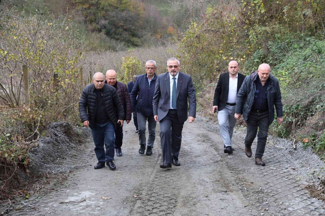 Bafra’da beton yol seferberliği