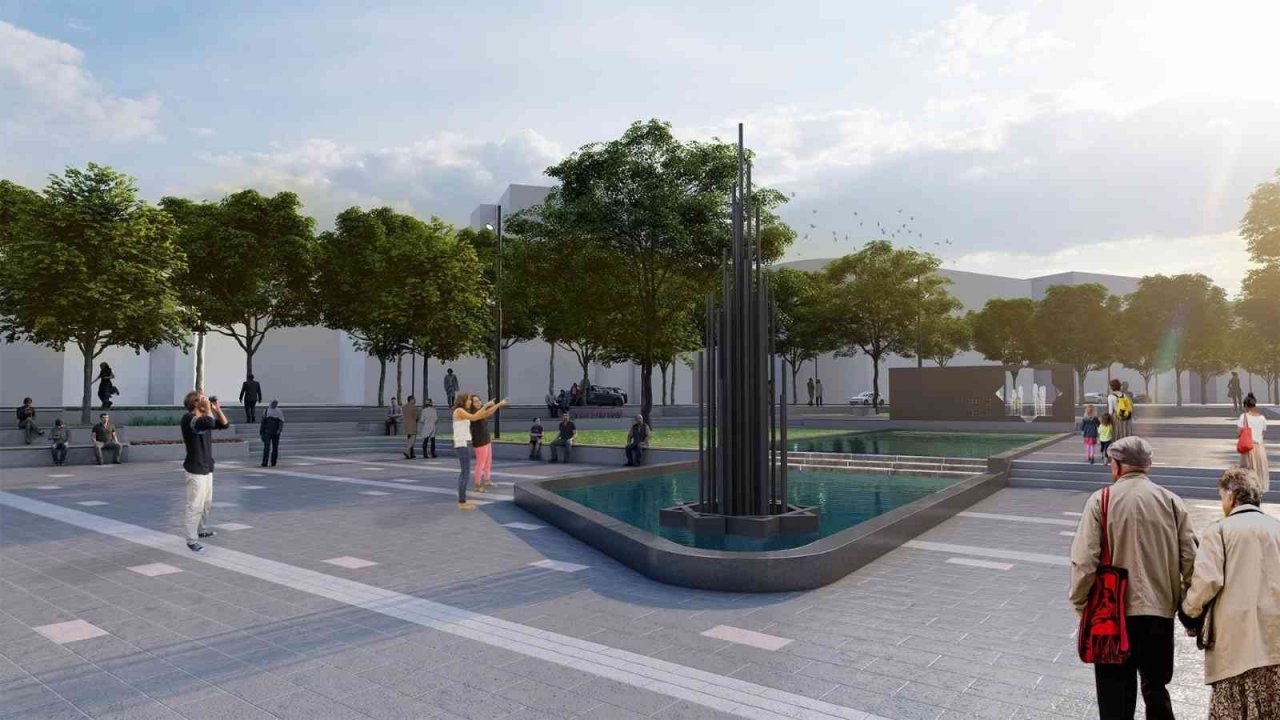 Silvan 1’inci Kılıçarslan Kent Meydanında çalışmalar sürüyor