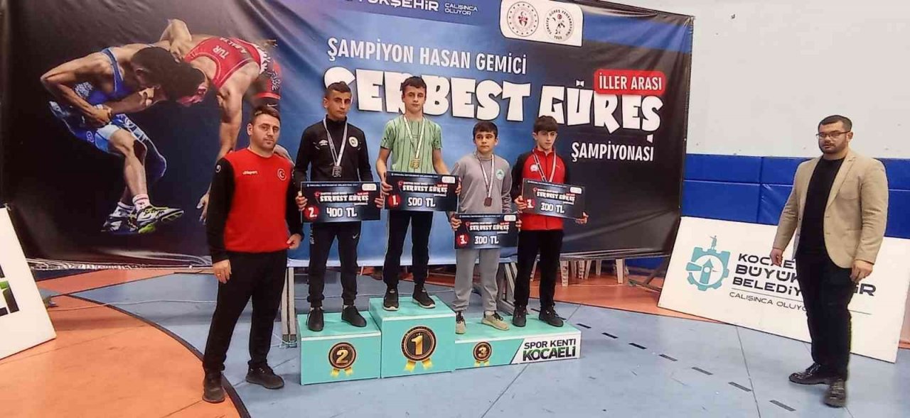Serbest güreş turnuvasına Düzce damgası