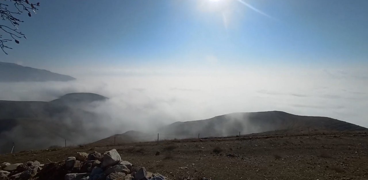 Elazığ’da sis tabakası görsel şölen sundu
