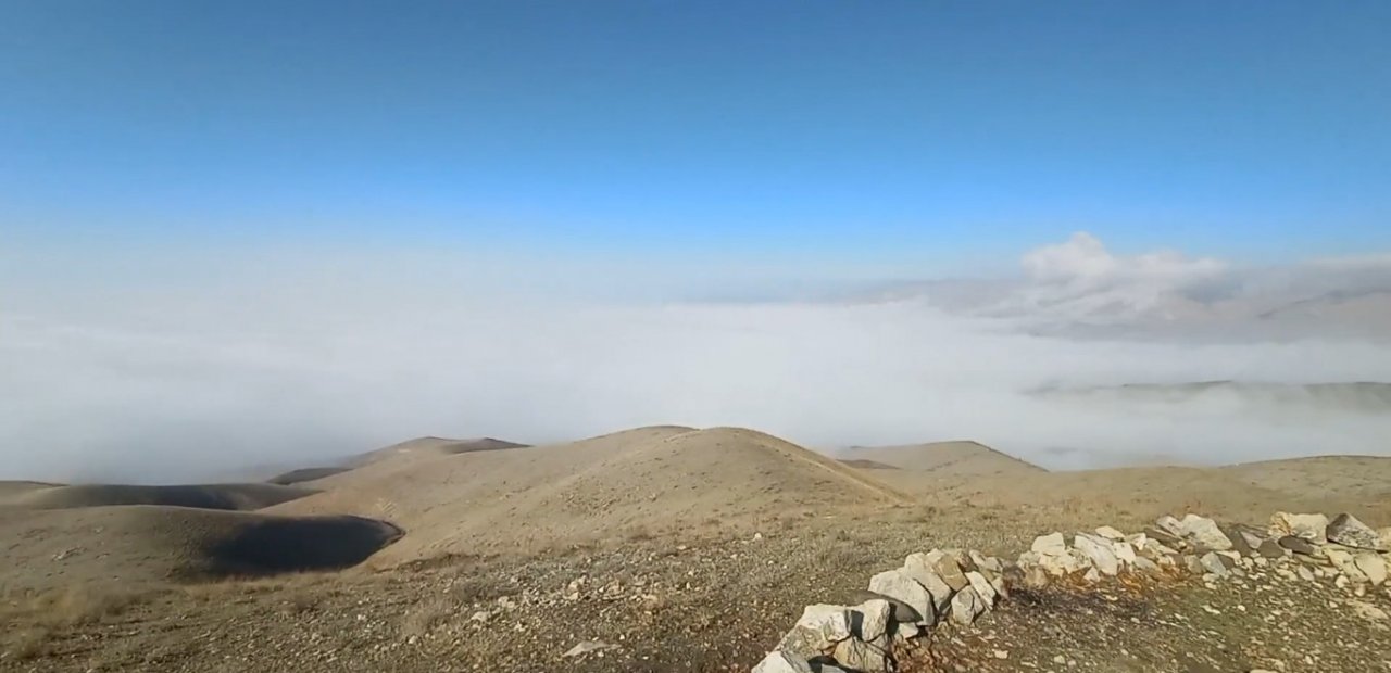 Elazığ’da sis tabakası görsel şölen sundu