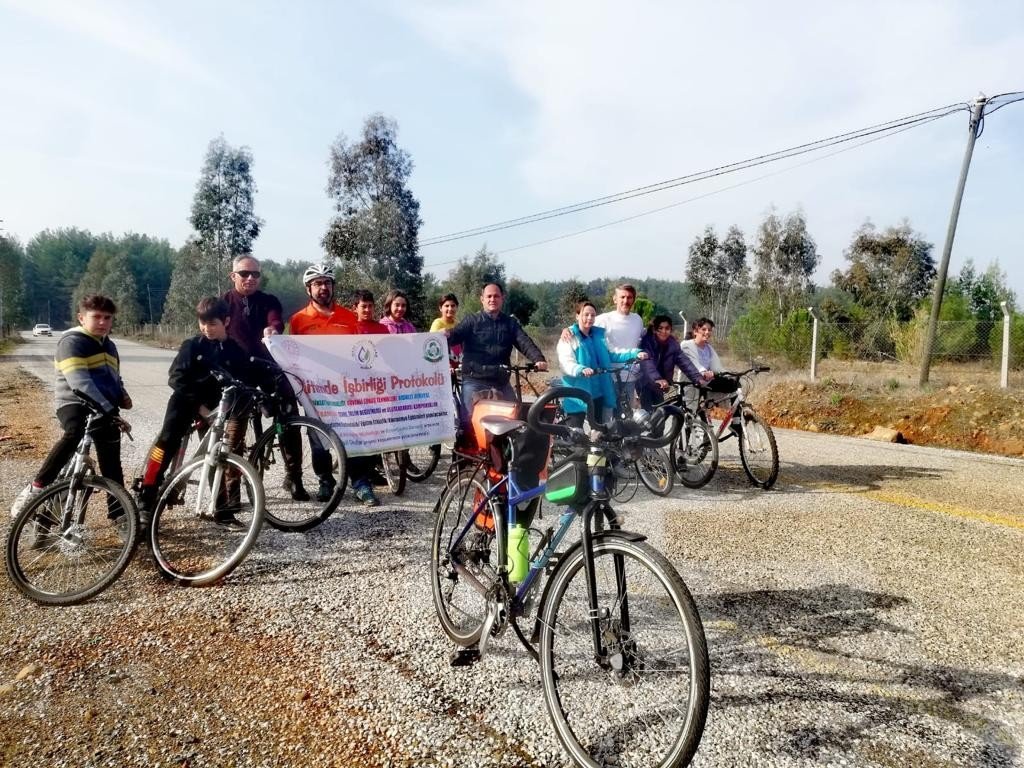 Muğla’da okullarda bisiklet eğitimleri veriliyor