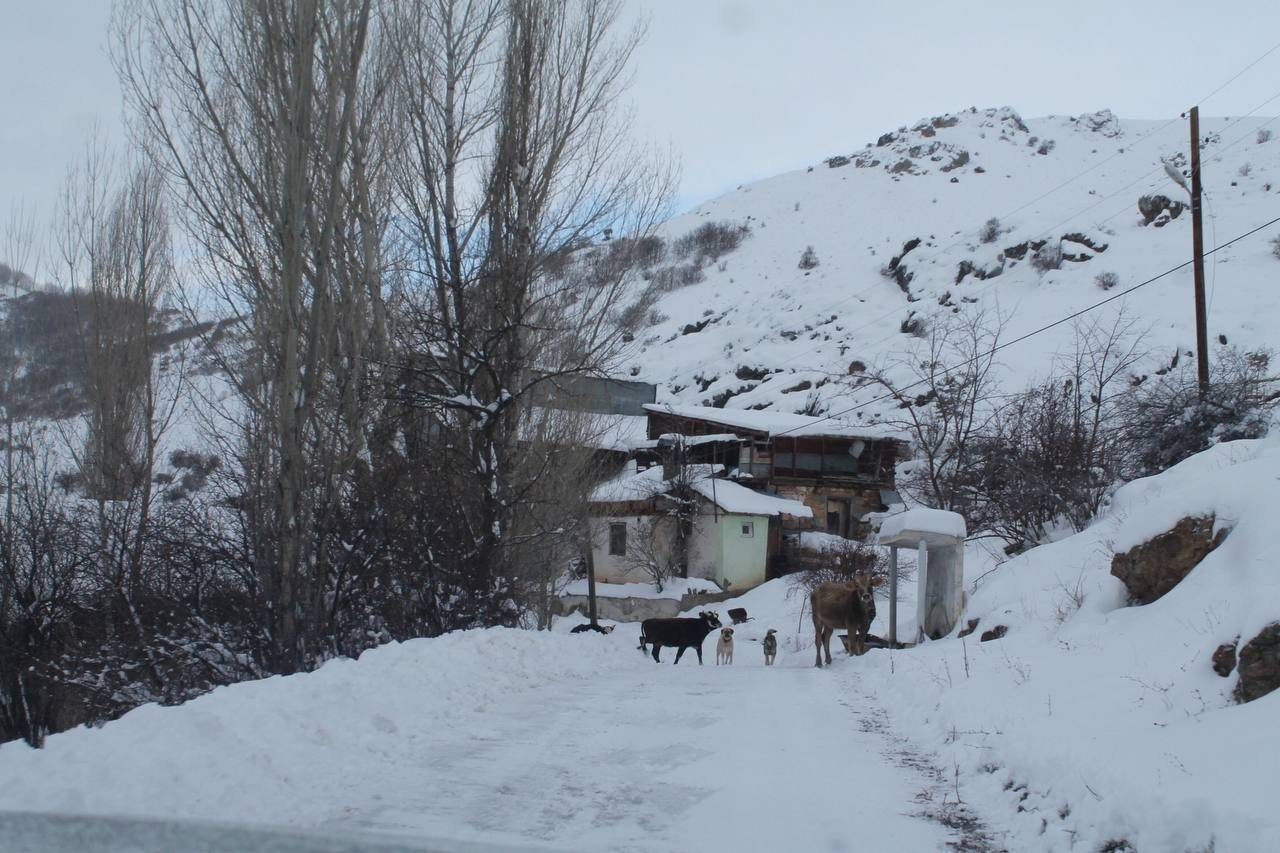 Bayburt’un yüksek kesimlerinde karla mücadele