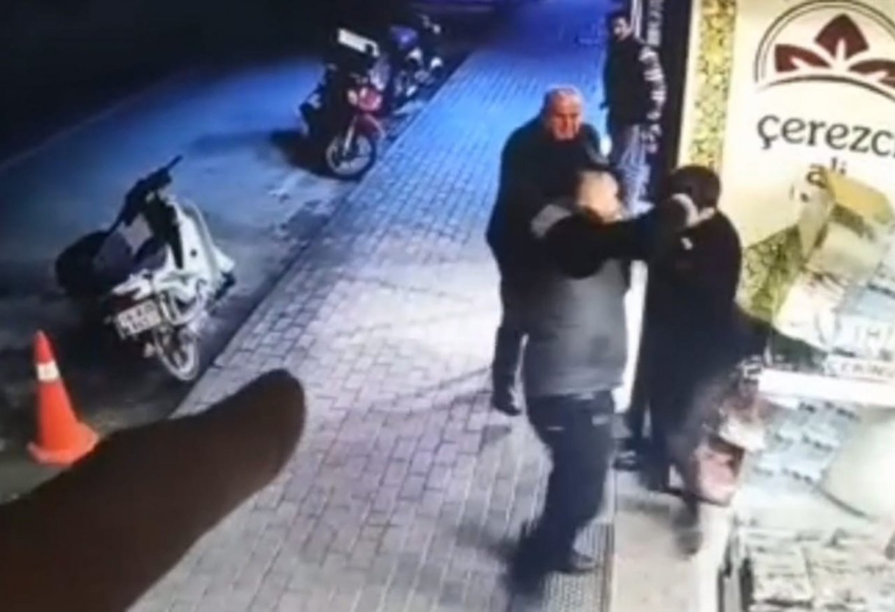 Kameraya yansıyan silahlı kavgada tutuklama