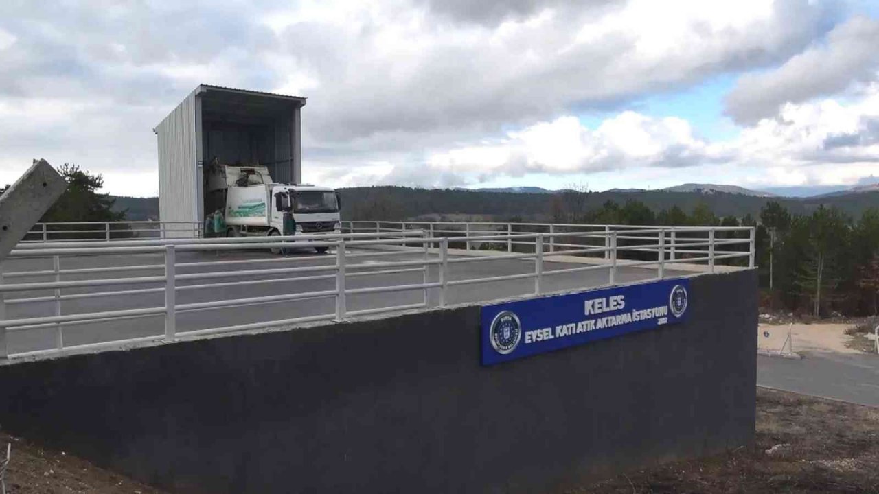 Bursa Keles’te toplanan evsel atıklardan elektrik üretiliyor