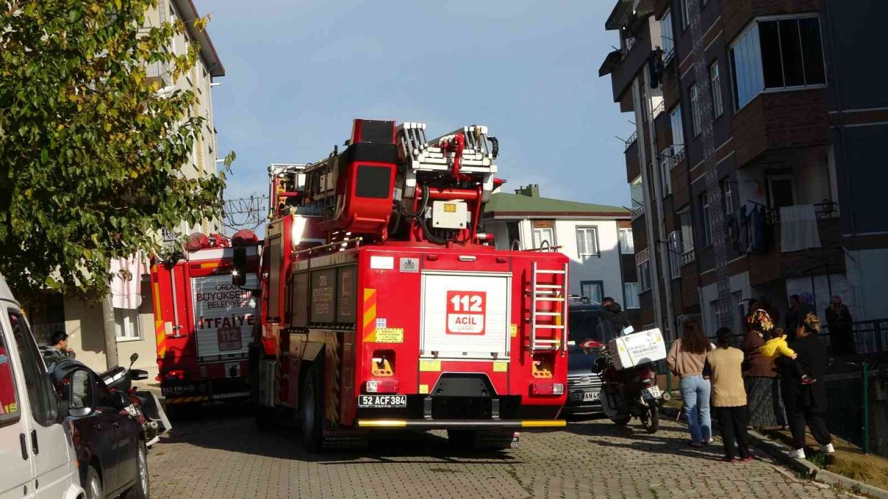 Ordu’da tencere yangını paniğe neden oldu