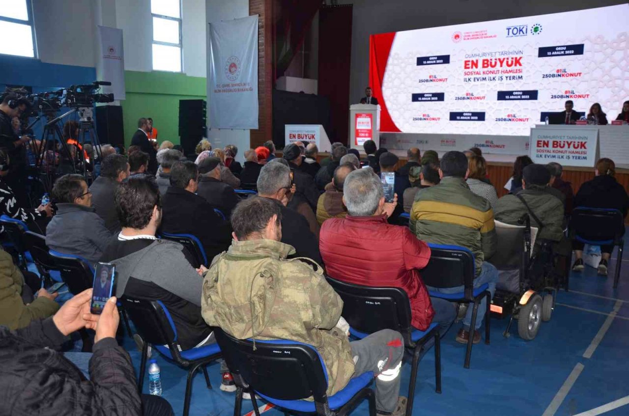 Ordu’da TOKİ çekilişi heyecanı