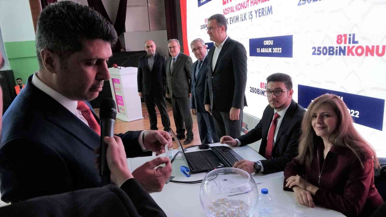 Ordu’da TOKİ çekilişi heyecanı
