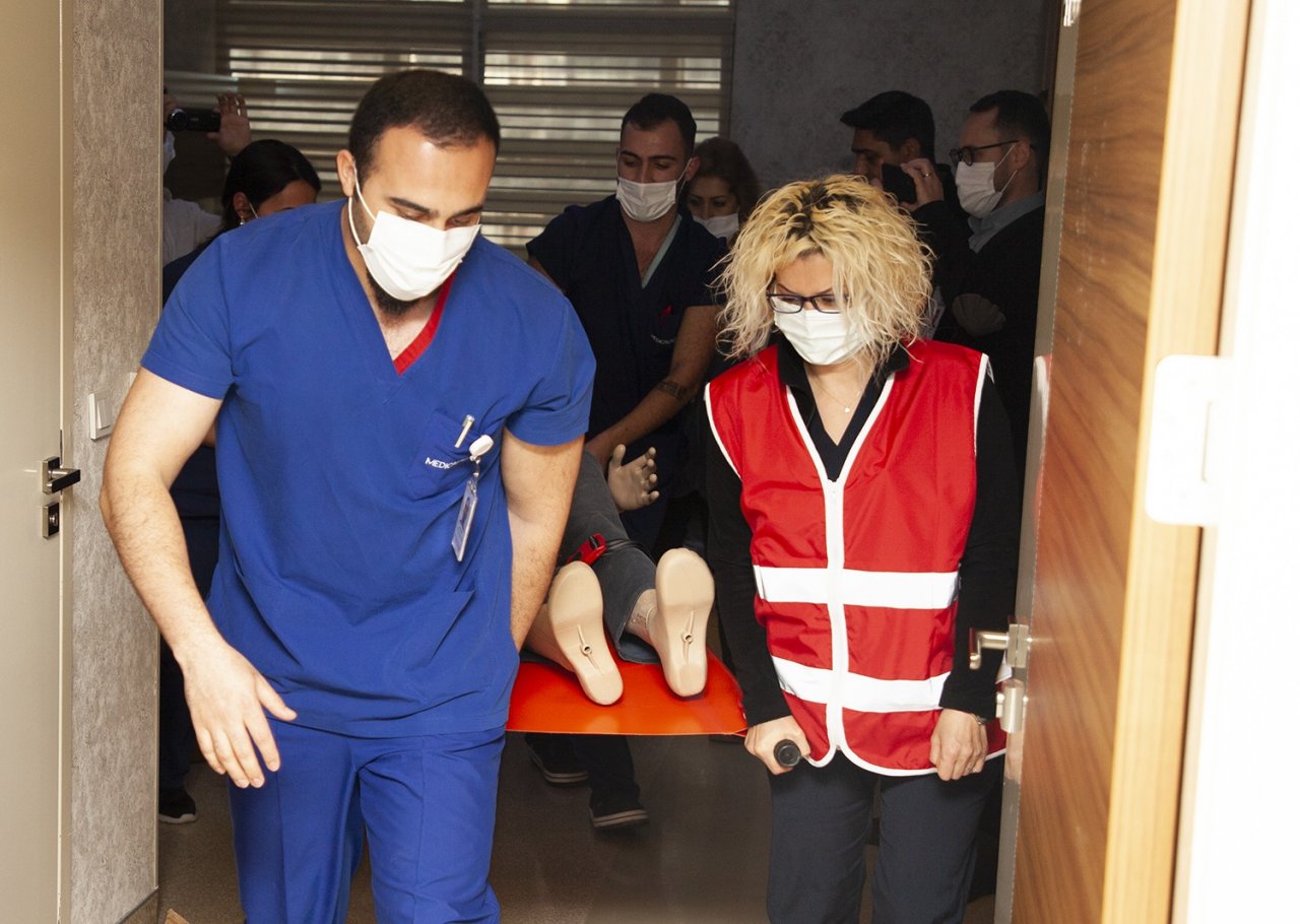 Medical Point’te gerçeği aratmayan tatbikat