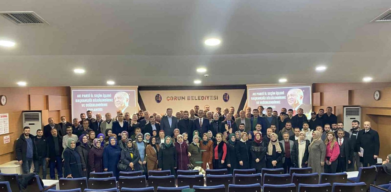 AK Parti Çorum İl Başkanı Yusuf Ahlatcı;