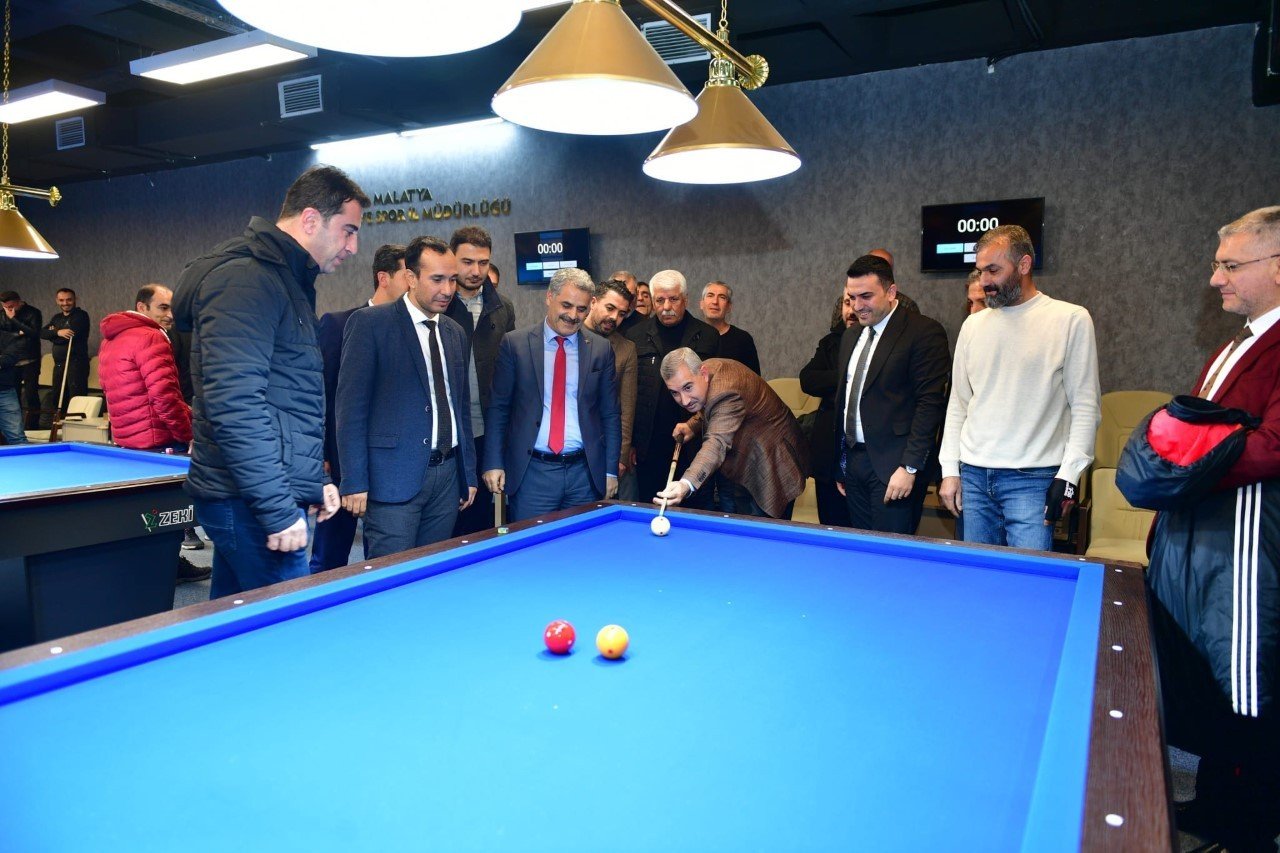 Yeşilyurt’ta 1.Ödüllü Üç Bant Bilardo Turnuvası heyecanı