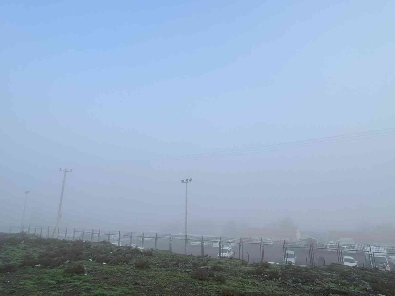 Diyarbakır’da sabah saatlerinde yoğun sis etkili oldu