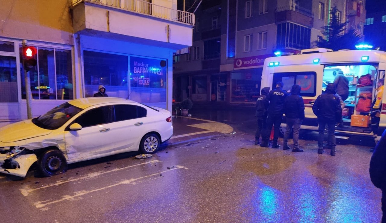 Bafra’da kaza: 2 yaralı