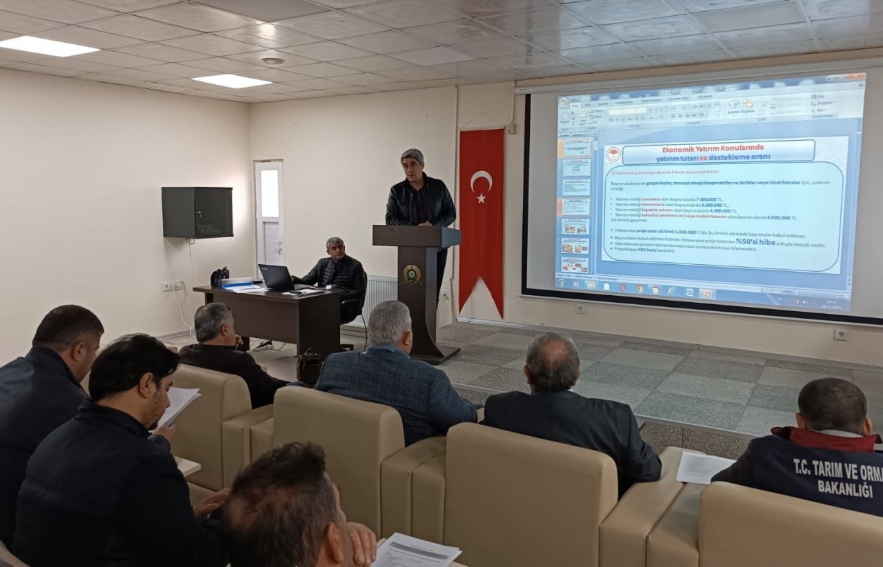 Çiftçilere hibe destekleri anlatıldı